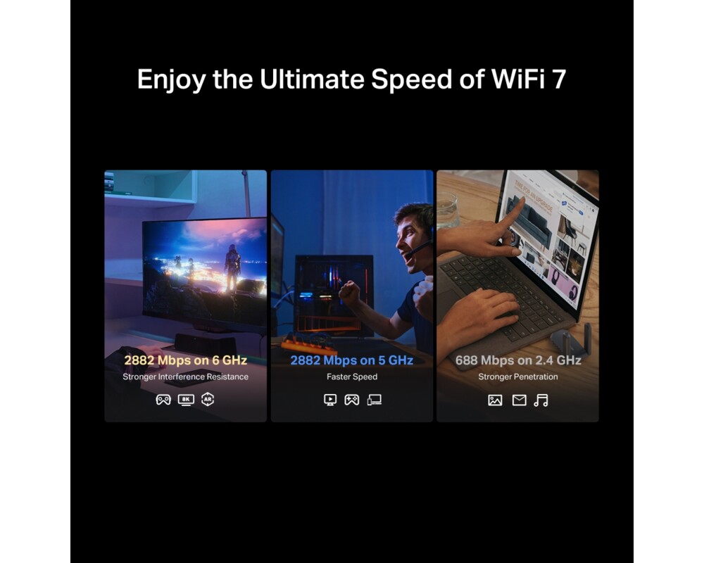 Мрежова карта Mercusys MA37BEH BE6500 Wi-Fi 7 6