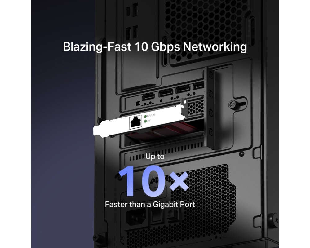 Адаптери 10 Gigabit PCle мрежов адаптер Mercusys MA510E 3