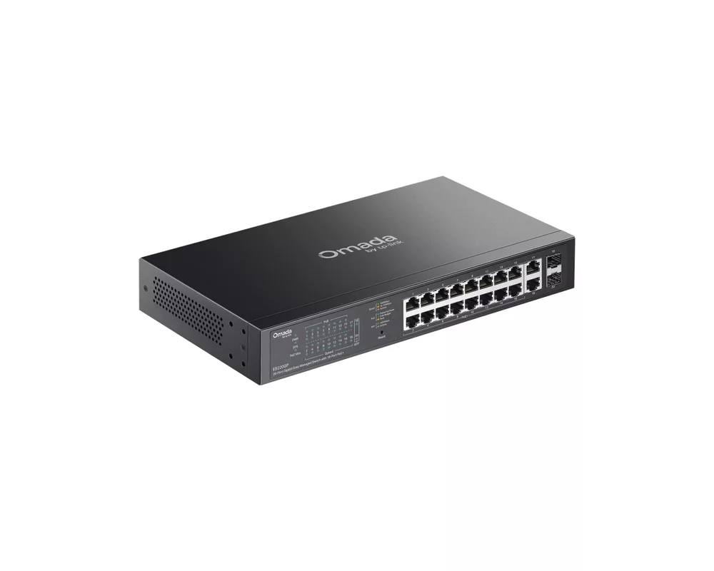 Switch (Комутатор) TP-Link Omada ES220GP с 16 PoE+ порта 4