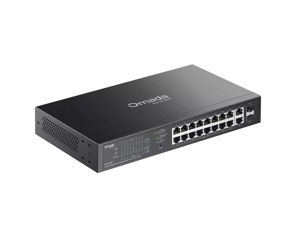 Switch (Комутатор) TP-Link Omada ES220GP с 16 PoE+ порта 3