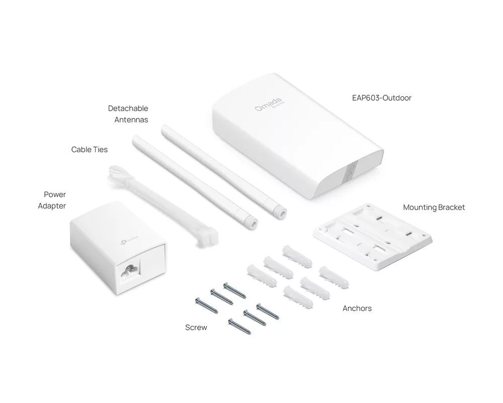 Access point (Точка за достъп) TP-Link Omada EAP603-Outdoor за вътрешна/външна употреба WiFi 6 AX1800 6