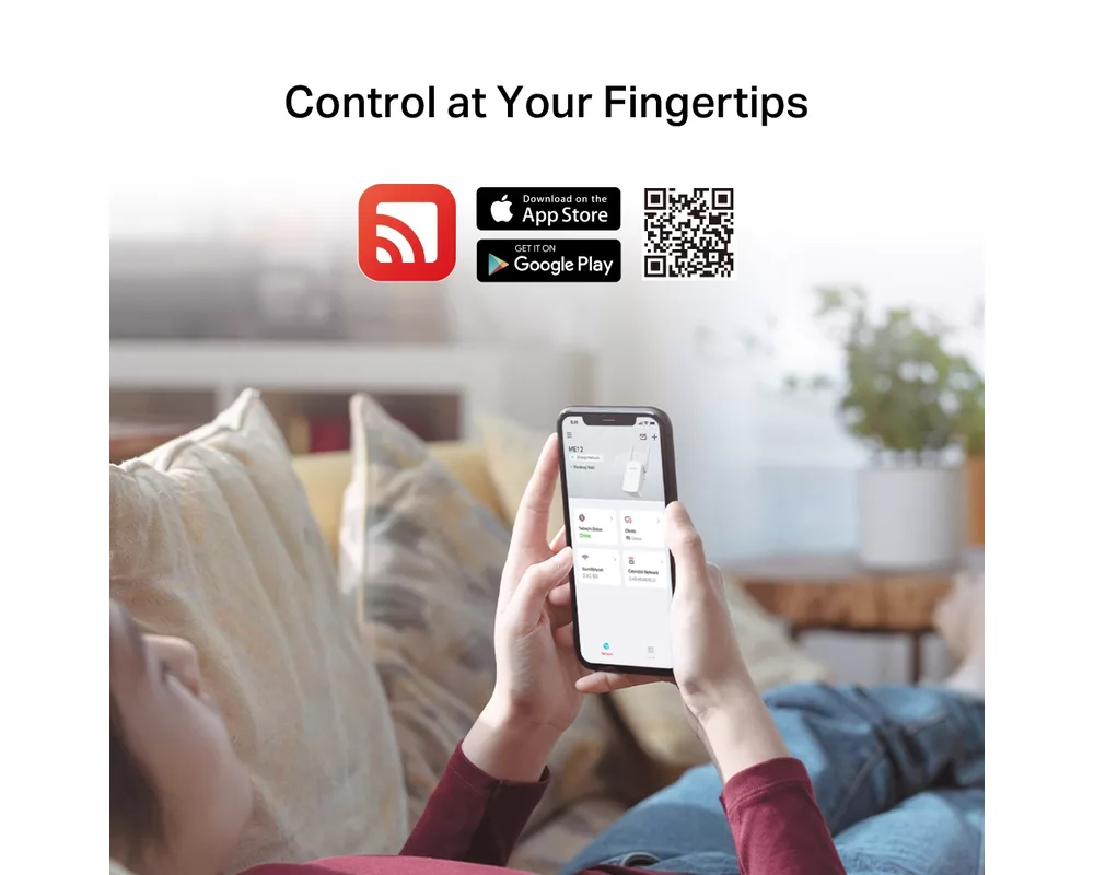 Безжичен усилвател Mercusys ME12 300 Mbps 7