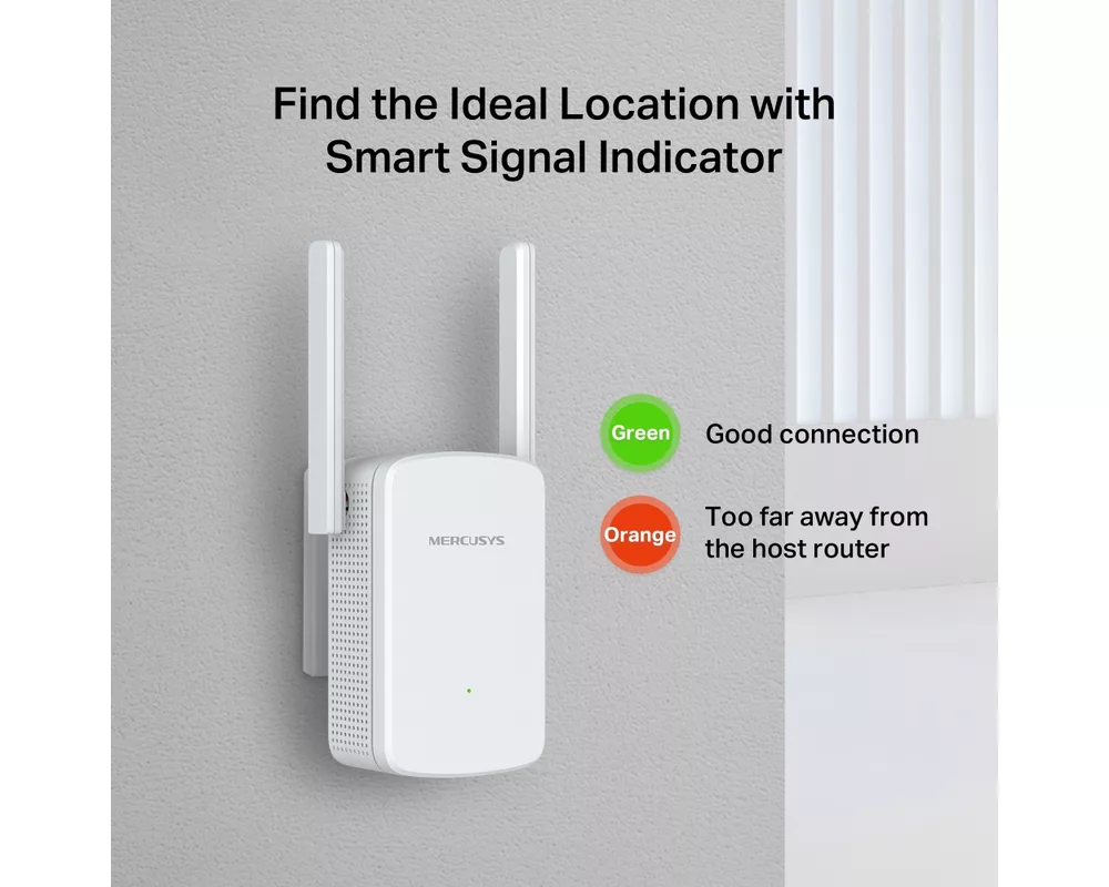 Безжичен усилвател Mercusys ME12 300 Mbps 6