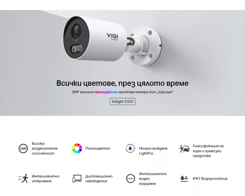 Цифрова IP камера TP-Link VIGI InSight S325(6mm) 5