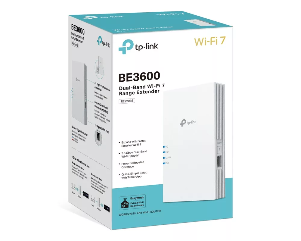 Безжичен усилвател TP-Link RE220BE BE3600 4