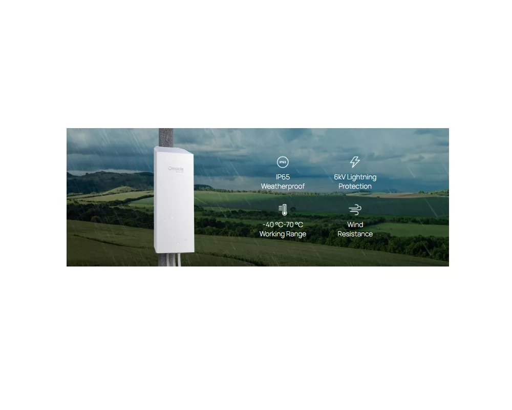 Access point (Точка за достъп) TP-LINK Omada EAP100-Bridge KIT 2.4GHz 300Mbps Wireless Bridge за вътрешен/външен дълъг обхват 9