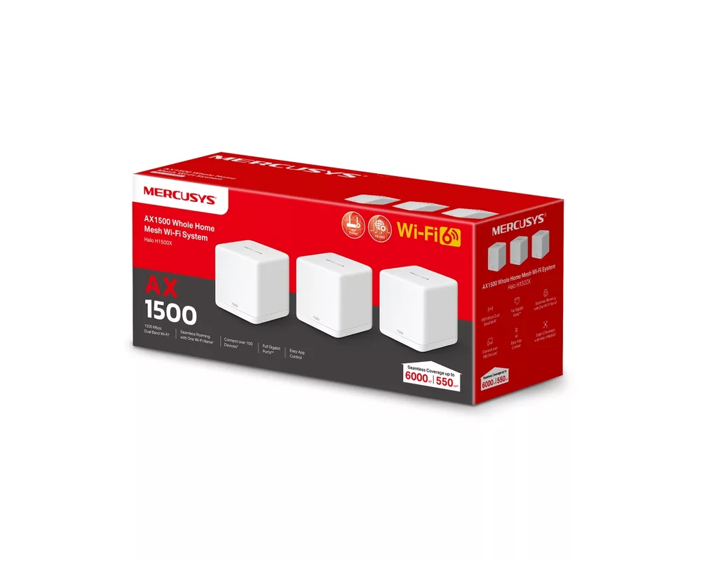 Рутер Mercusys Halo H1500X(2-pack) AX1500 14