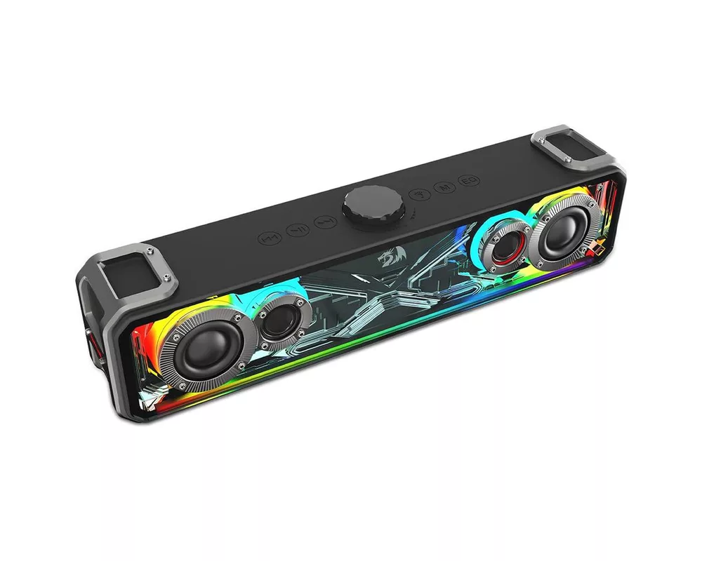 Тонколони Redragon Surge GS817 саундбар с RGB подсветка - черен 5