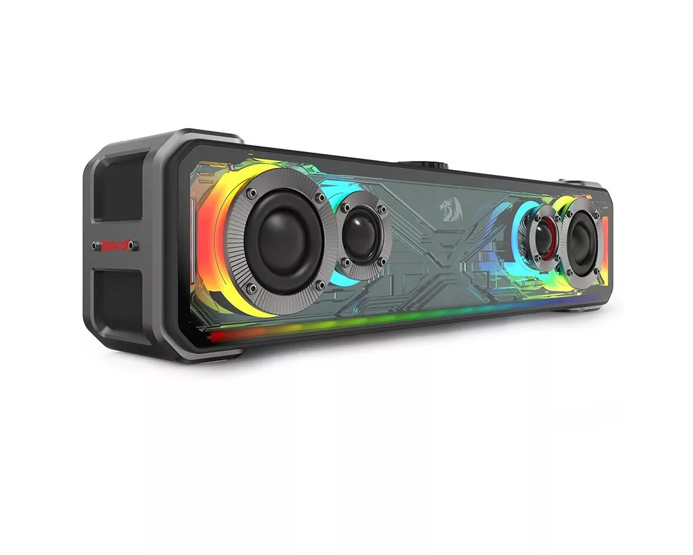 Тонколони Redragon Surge GS817 саундбар с RGB подсветка - черен 3