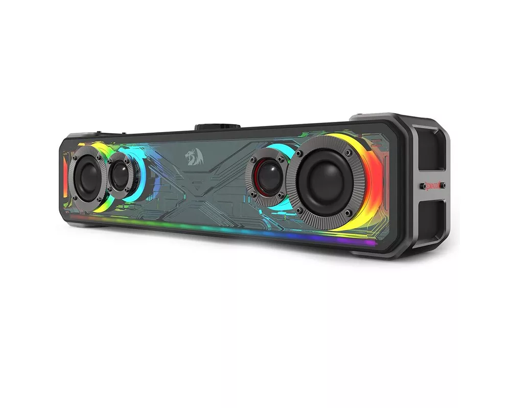 Тонколони Redragon Surge GS817 саундбар с RGB подсветка - черен 6