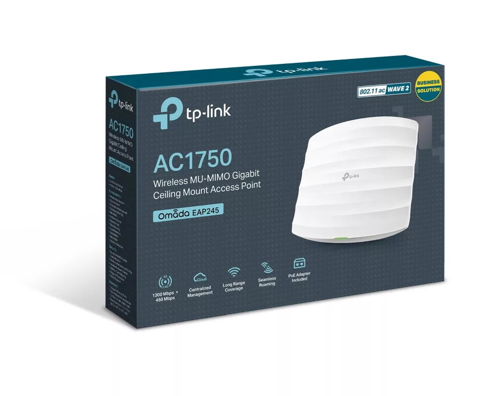 Access point (Точка за достъп) TP-Link EAP245 Omada AC1750 двулентова 5