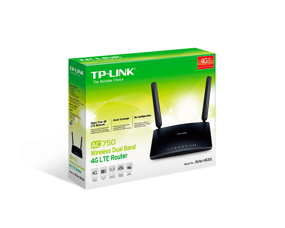 Рутер TP-Link Archer MR200 AC750 Wireless Dual Band 8