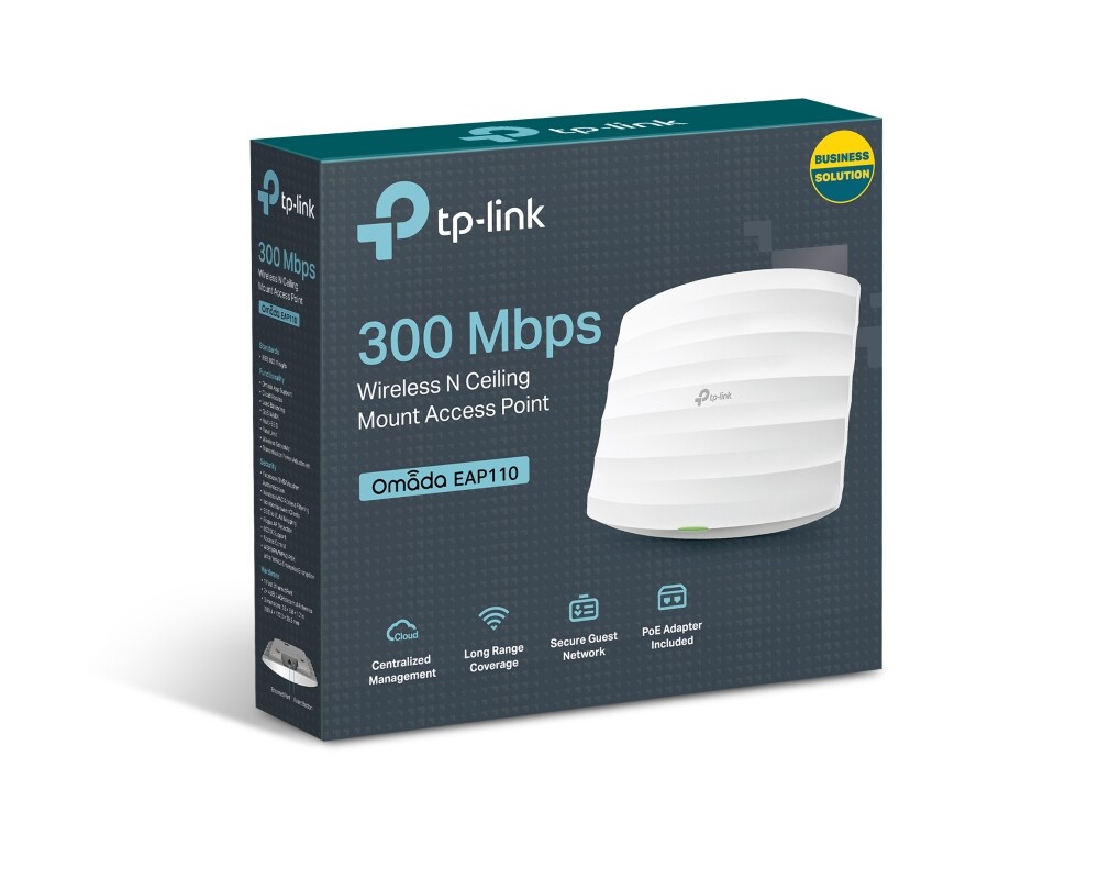 Access point (Точка за достъп) TP-Link EAP110 N300 Gigabit 3