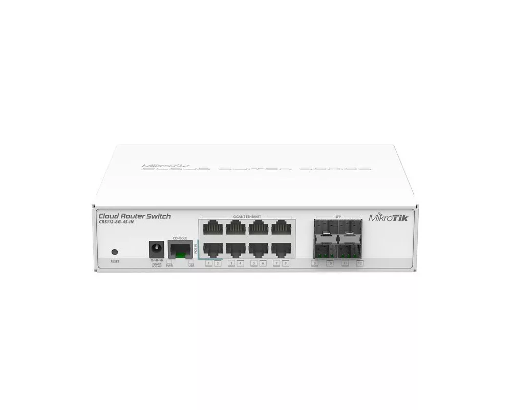 Switch (Комутатор) Mikrotik CRS112-8G-4S-IN 8 port 4