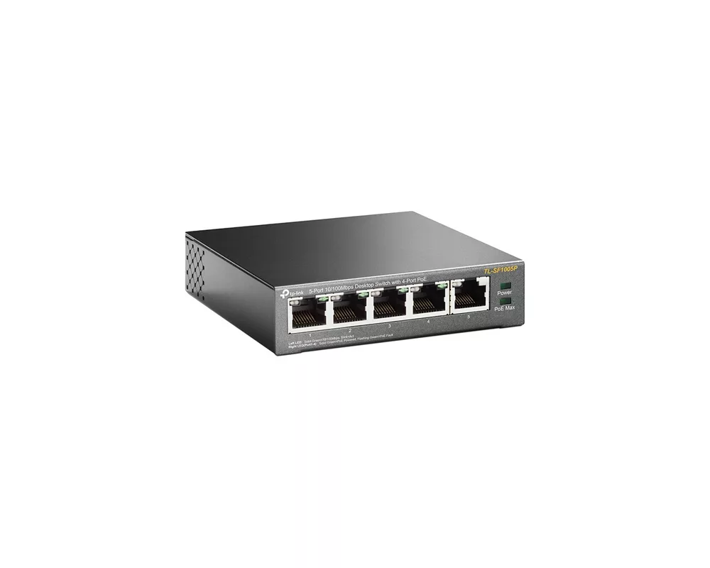Switch (Комутатор) TP-Link TL-SF1005P с 4-PoE+ порта 3