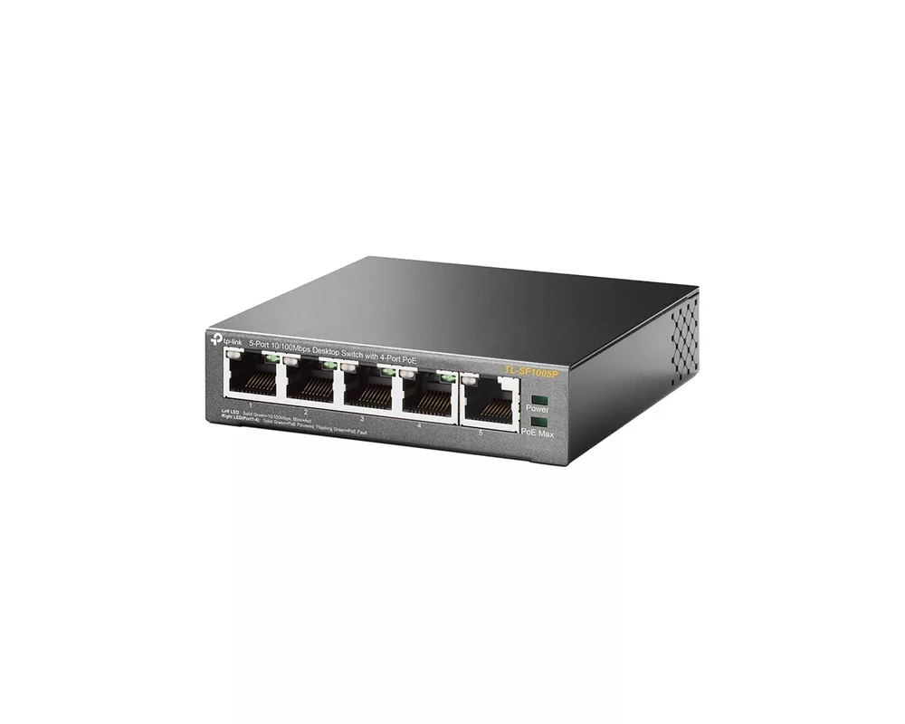 Switch (Комутатор) TP-Link TL-SF1005P с 4-PoE+ порта 2