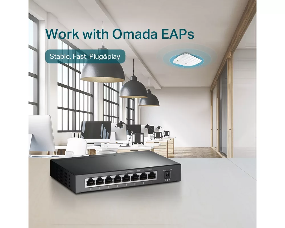 Switch (Комутатор) TP-Link TL-SG1008P 7