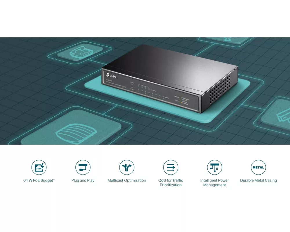 Switch (Комутатор) TP-Link TL-SG1008P 4