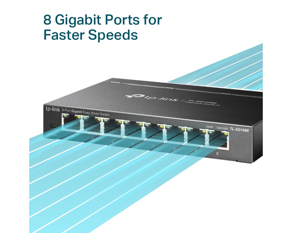 Switch (Комутатор) TP-Link TL-SG108E Easy Smart 3