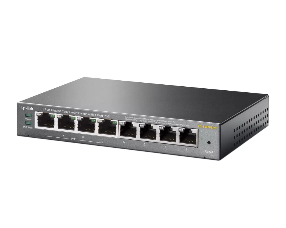 Switch (Комутатор) TP-Link TL-SG108PE PoE 4