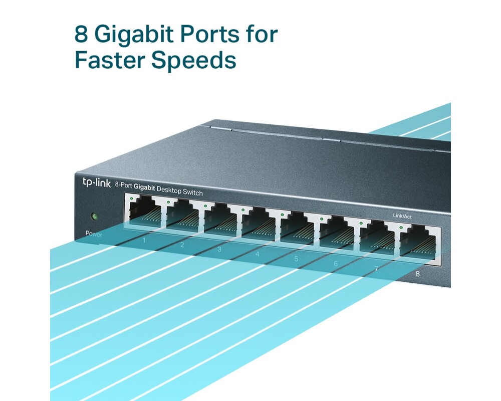 Switch (Комутатор) TP-Link TL-SG108 8-портов 7