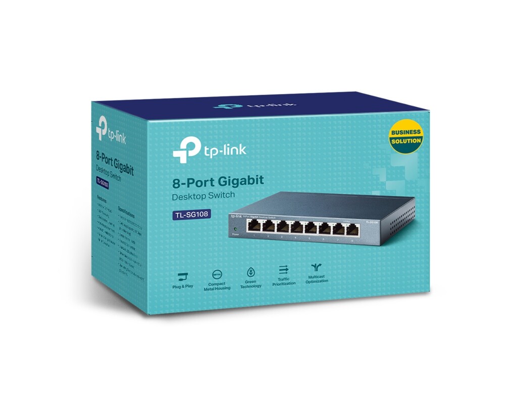 Switch (Комутатор) TP-Link TL-SG108 8-портов 8