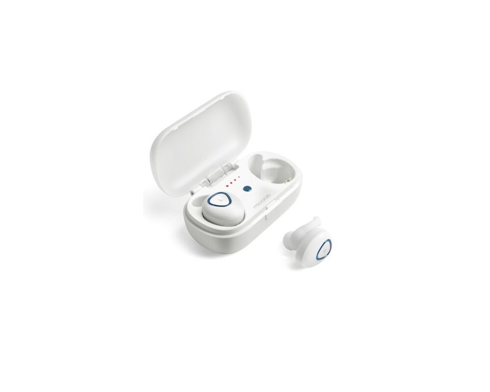 Слушалки Bluetooth Microlab TREKKER 200 бял цвят 3