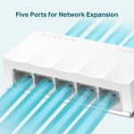 Switch (Комутатор) TP-Link LS1005 5-порта 10/100Mbps 4 Switch (Комутатор) TP-Link LS1005 5-порта 10/100Mbps 4