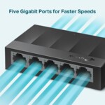 Switch (Комутатор) TP-Link LS1005G 5-порта 10/100/1000Mbps 2 Switch (Комутатор) TP-Link LS1005G 5-порта 10/100/1000Mbps 2
