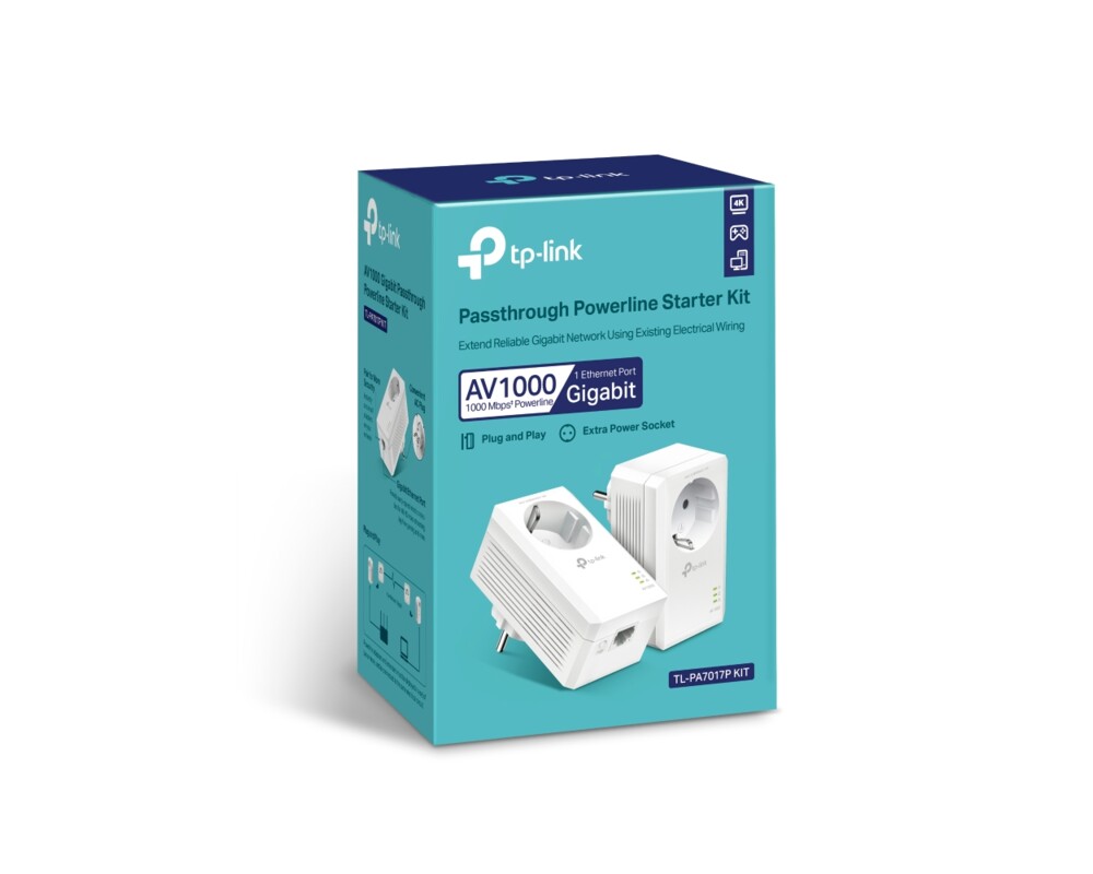 Powerline адаптер TP-Link TL-PA7017P KIT AV1000 2 Powerline адаптер TP-Link TL-PA7017P KIT AV1000 2