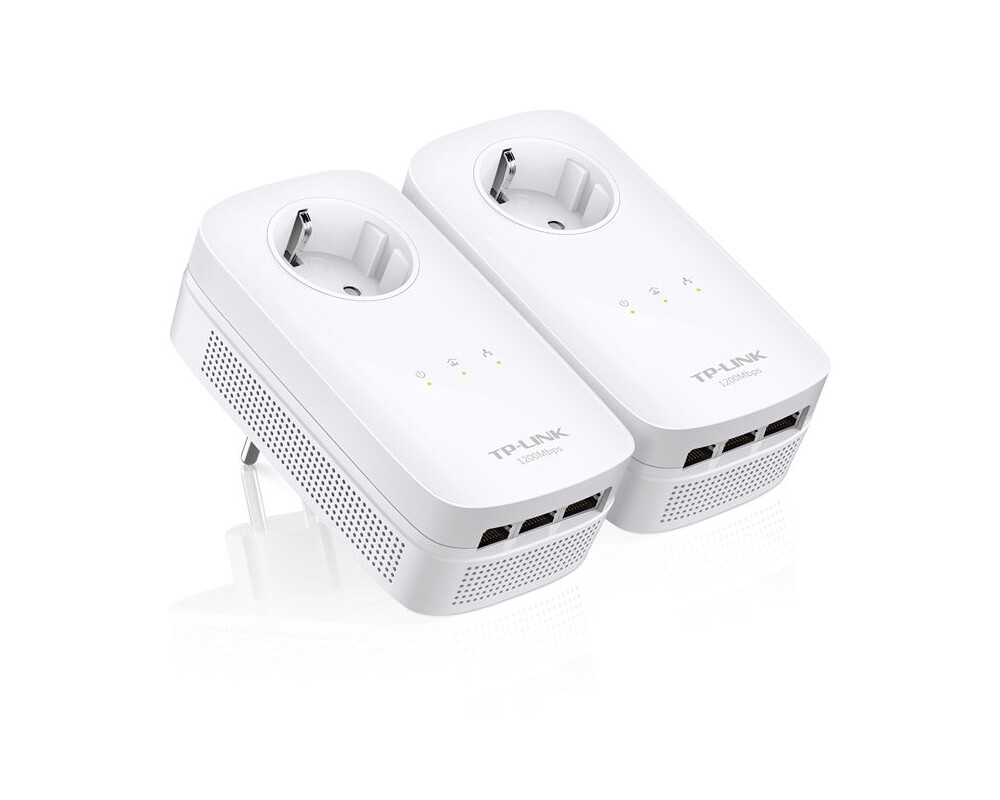 Powerline адаптер TP-Link TL-PA8030P KIT AV1200 3-Port Gigabit Passthrough Starter Kit 2 Powerline адаптер TP-Link TL-PA8030P KIT AV1200 3-Port Gigabit Passthrough Starter Kit 2