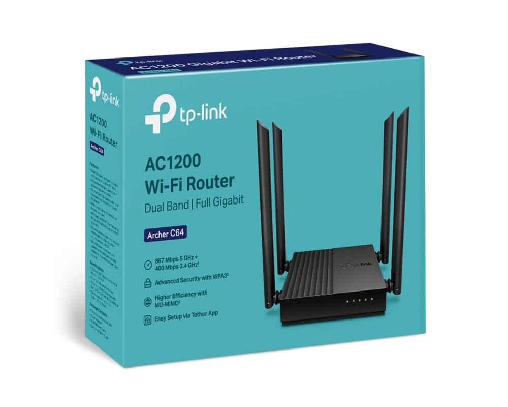 Рутер TP-Link Archer C64 AC1200 5 Рутер TP-Link Archer C64 AC1200 5