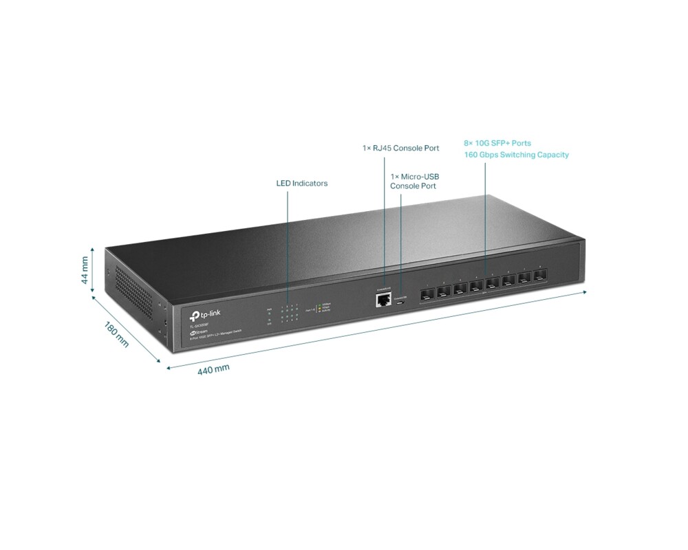 Switch (Комутатор) TP-Link JetStream TL-SX3008F 10 Switch (Комутатор) TP-Link JetStream TL-SX3008F 10