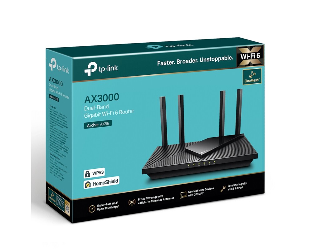 Рутер TP-Link Archer AX55 AX3000 4 Рутер TP-Link Archer AX55 AX3000 4