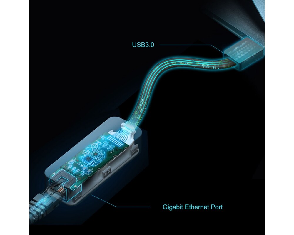 Мрежова карта TP-Link UE306 USB 3.0 към RJ45 гигабитен 9 Мрежова карта TP-Link UE306 USB 3.0 към RJ45 гигабитен 9