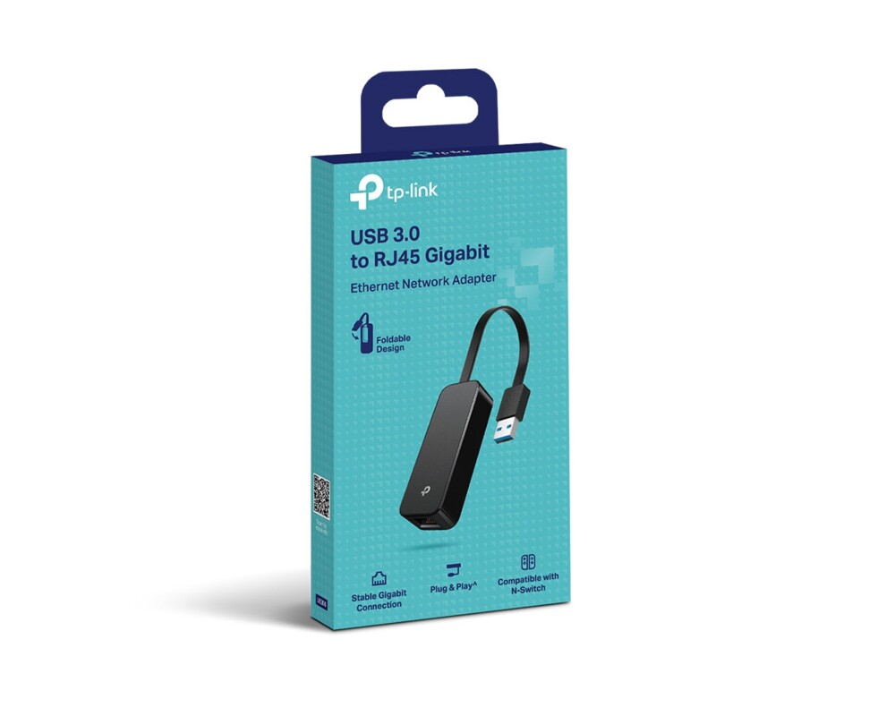 Мрежова карта TP-Link UE306 USB 3.0 към RJ45 гигабитен 10 Мрежова карта TP-Link UE306 USB 3.0 към RJ45 гигабитен 10