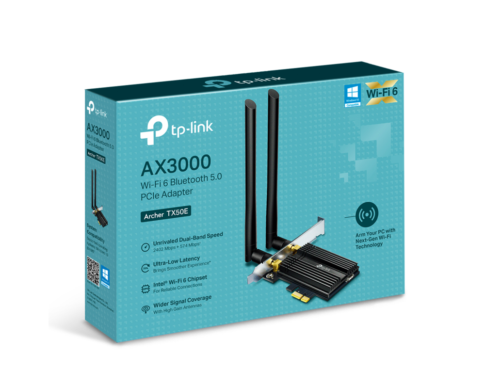 Мрежова карта TP-Link Archer TX50E AX3000 3 Мрежова карта TP-Link Archer TX50E AX3000 3