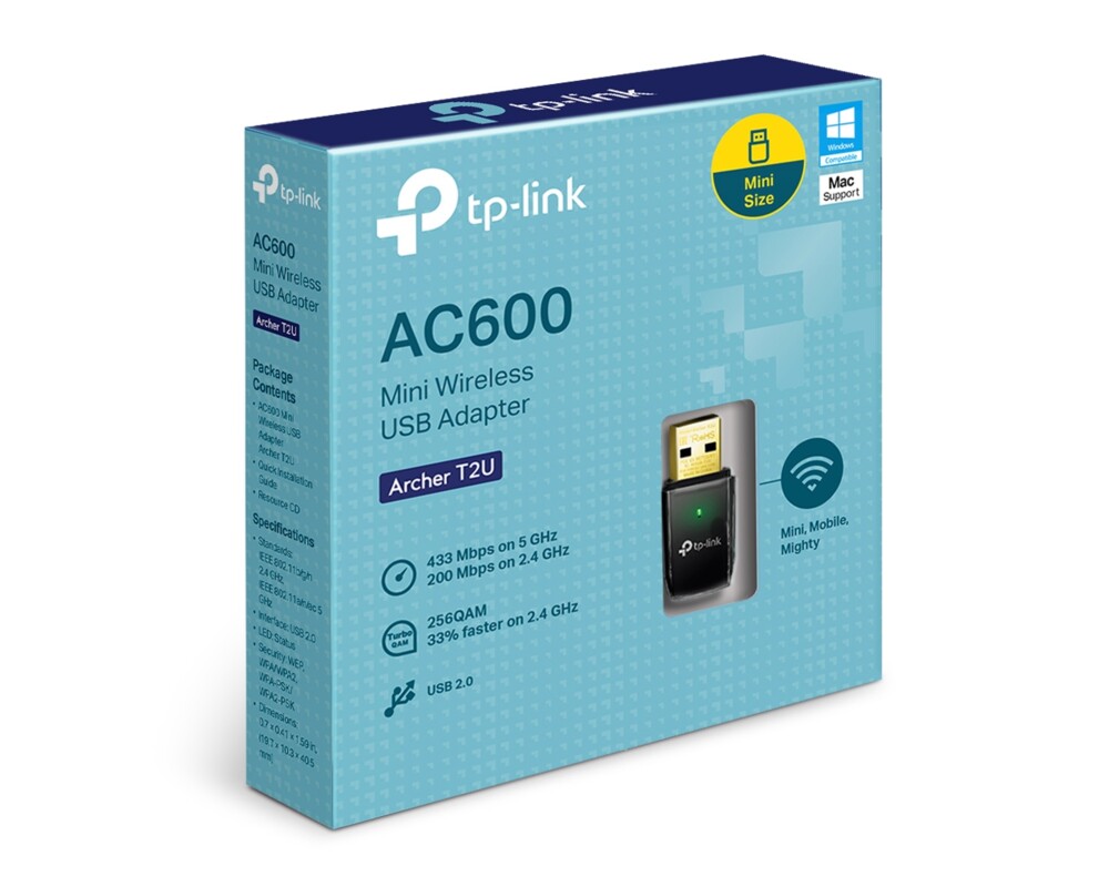 Мрежова карта TP-Link AC600 Archer T2U 2 Мрежова карта TP-Link AC600 Archer T2U 2