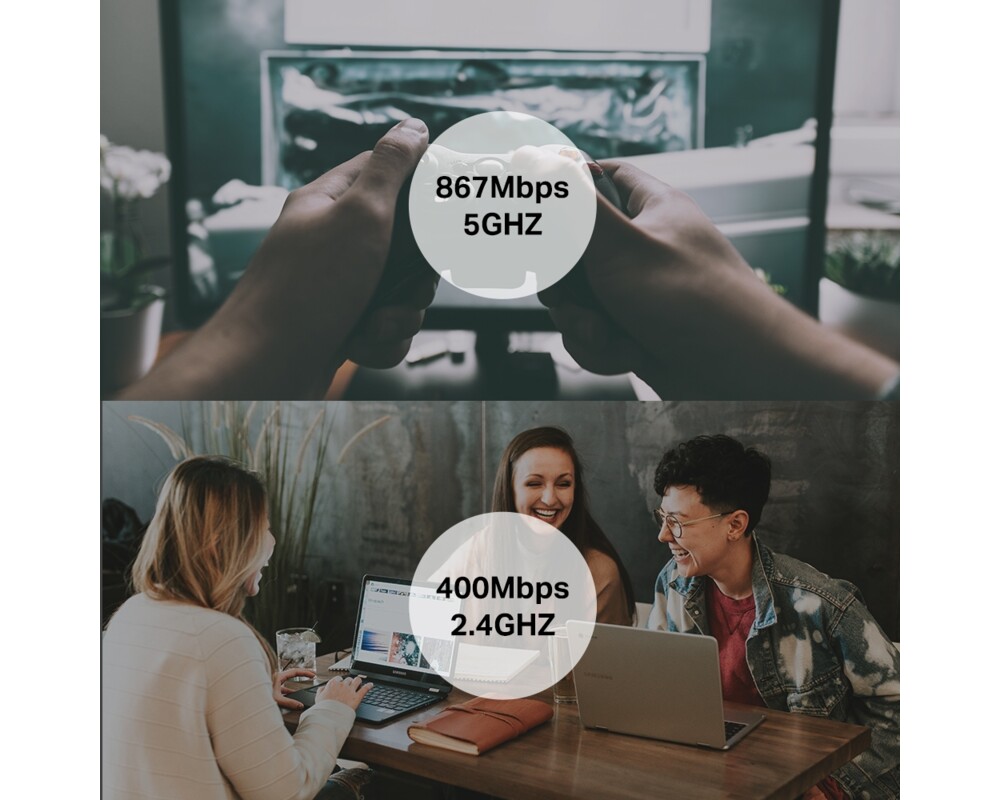 Мрежова карта TP-Link Archer T3U AC1300 MU-MIMO 2 Мрежова карта TP-Link Archer T3U AC1300 MU-MIMO 2