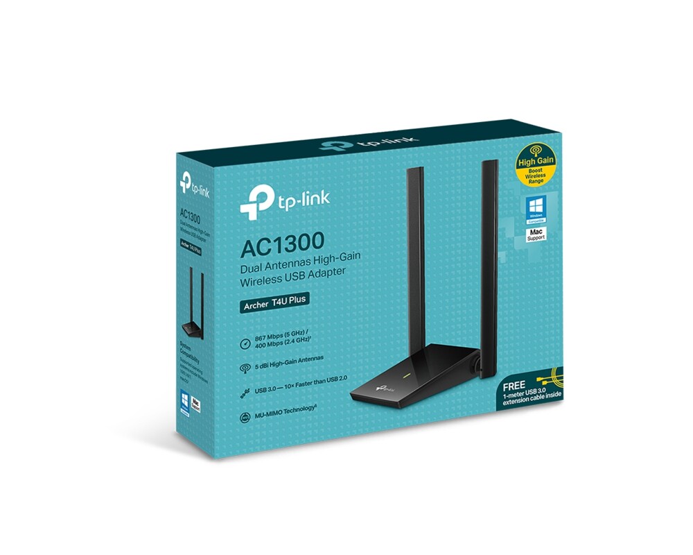 Мрежова карта TP-Link Archer T4U Plus AC1300 8 Мрежова карта TP-Link Archer T4U Plus AC1300 8
