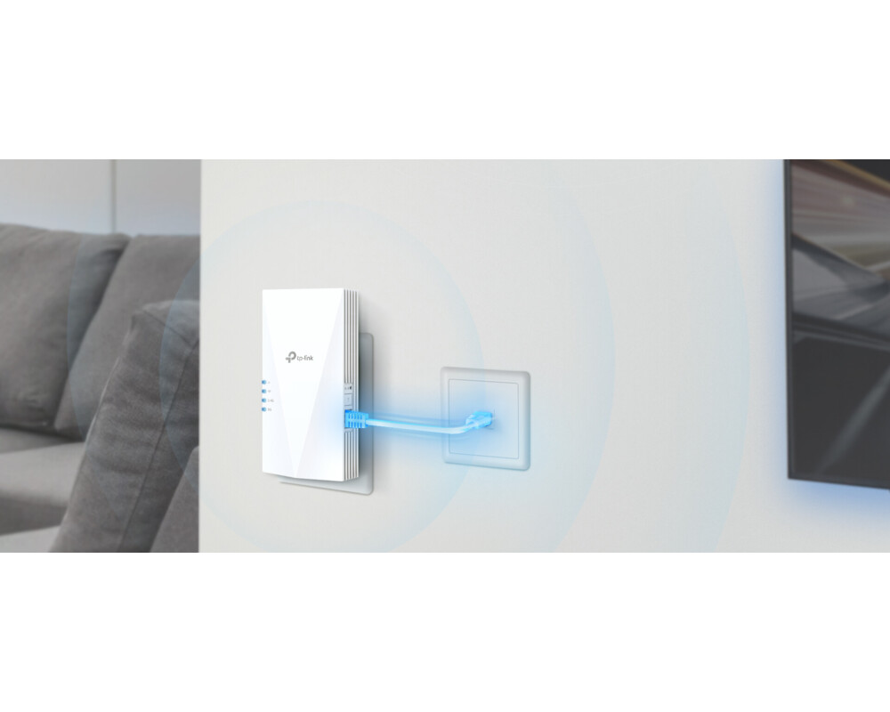Безжичен усилвател TP-Link RE700X AX3000 Wi-Fi 6 OneMesh 2-лентов 6 Безжичен усилвател TP-Link RE700X AX3000 Wi-Fi 6 OneMesh 2-лентов 6