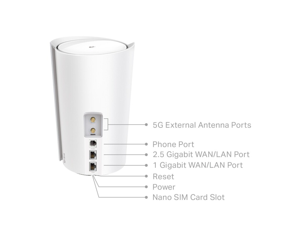 Рутер TP-Link Deco X80-5G(1-pack) 5G Gateway + AX6000 6 Рутер TP-Link Deco X80-5G(1-pack) 5G Gateway + AX6000 6