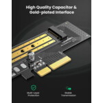 Мрежова карта Адаптер за разширителна карта Ugreen PCIe 3.0 x4 към SSD M.2 M-Key / M.2 B-Key CM302 - черен 6 Мрежова карта Адаптер за разширителна карта Ugreen PCIe 3.0 x4 към SSD M.2 M-Key / M.2 B-Key CM302 - черен 6