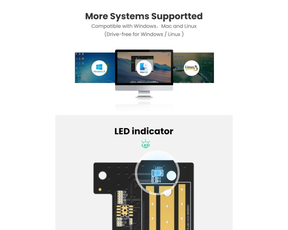 Мрежова карта Адаптер за разширителна карта Ugreen PCIe 3.0 x4 към SSD M.2 M-Key / M.2 B-Key CM302 - черен 4 Мрежова карта Адаптер за разширителна карта Ugreen PCIe 3.0 x4 към SSD M.2 M-Key / M.2 B-Key CM302 - черен 4