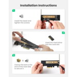 Мрежова карта Адаптер за разширителна карта Ugreen PCIe 3.0 x4 към SSD M.2 M-Key / M.2 B-Key CM302 - черен 7 Мрежова карта Адаптер за разширителна карта Ugreen PCIe 3.0 x4 към SSD M.2 M-Key / M.2 B-Key CM302 - черен 7