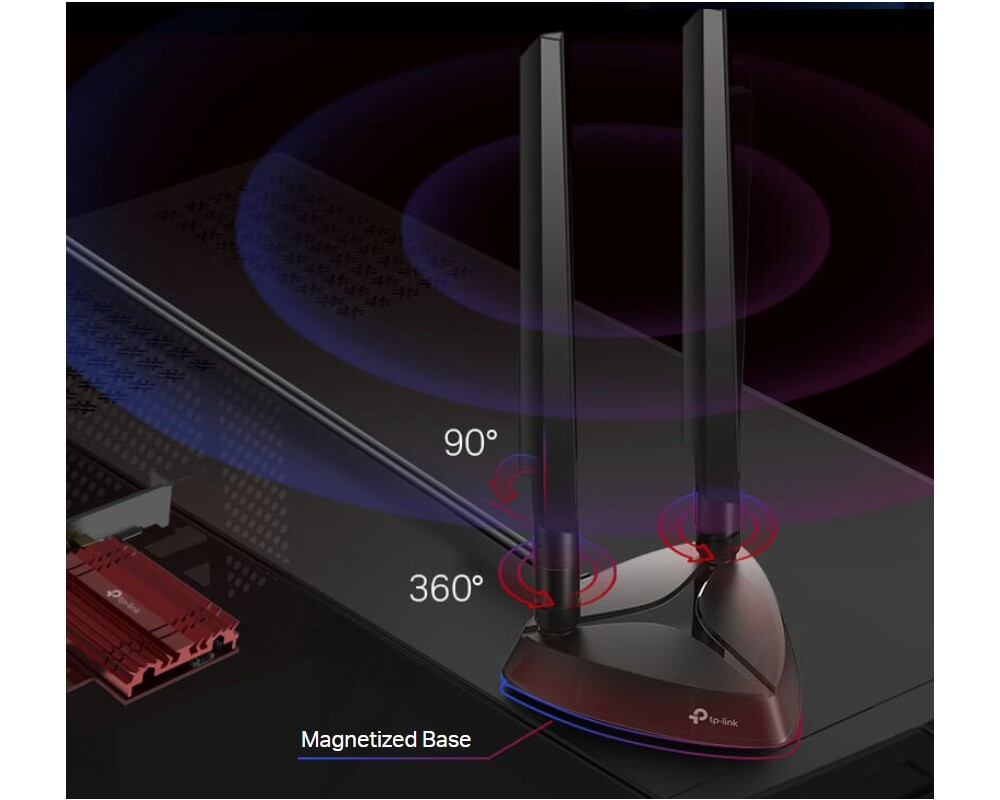 Мрежова карта TP-Link Archer TXE75E AXE5400 Wi-Fi 6E 10 Мрежова карта TP-Link Archer TXE75E AXE5400 Wi-Fi 6E 10