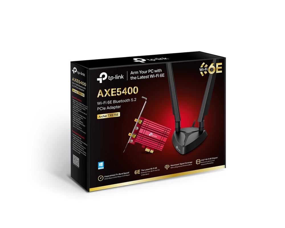 Мрежова карта TP-Link Archer TXE75E AXE5400 Wi-Fi 6E 8 Мрежова карта TP-Link Archer TXE75E AXE5400 Wi-Fi 6E 8