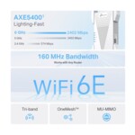 Безжичен усилвател TP-Link RE815XE  AXE5400 Mesh Wi-Fi 6E 3-лентов 2 Безжичен усилвател TP-Link RE815XE  AXE5400 Mesh Wi-Fi 6E 3-лентов 2