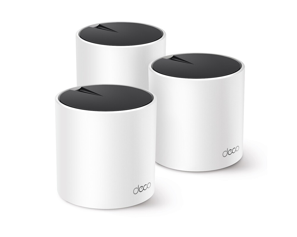Рутер Безжична Wi-fi 6 Mesh система TP-Link Deco X55(3-pack) AX3000 Рутер Безжична Wi-fi 6 Mesh система TP-Link Deco X55(3-pack) AX3000