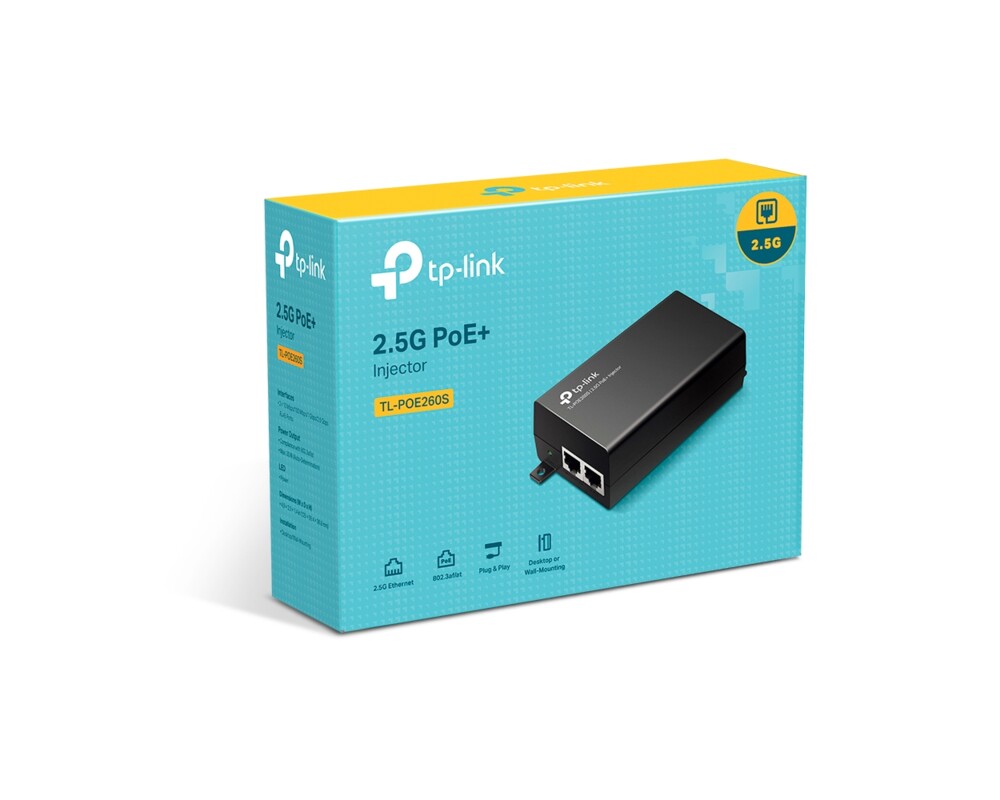 PoE адаптер TP-Link TL-POE260S 2.5G 7 PoE адаптер TP-Link TL-POE260S 2.5G 7